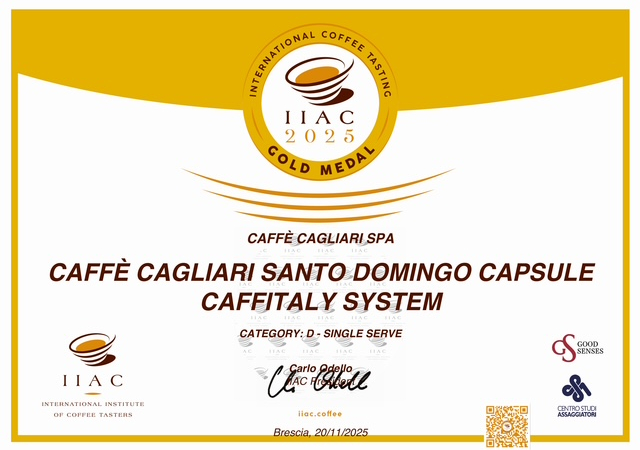 La Monorigine Puro Santo Domingo premiata all'International Coffee Tasting 2025