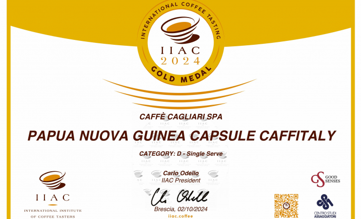 La monorigine Caffè Cagliari Papua Nuova Guinea premiata all'ICT 2024