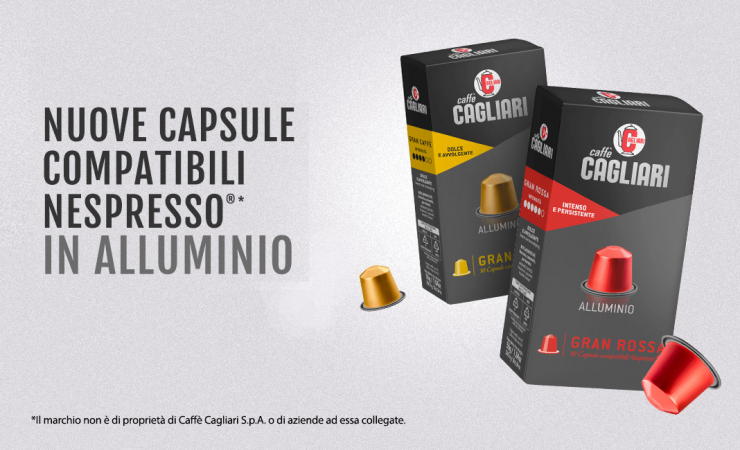 Nuove capsule compatibili Nespresso in alluminio